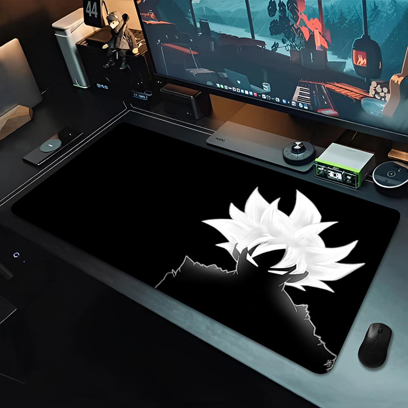 Gaming Accessories For Your Desk - DBZ Black Anime Mouse Pad Dragon