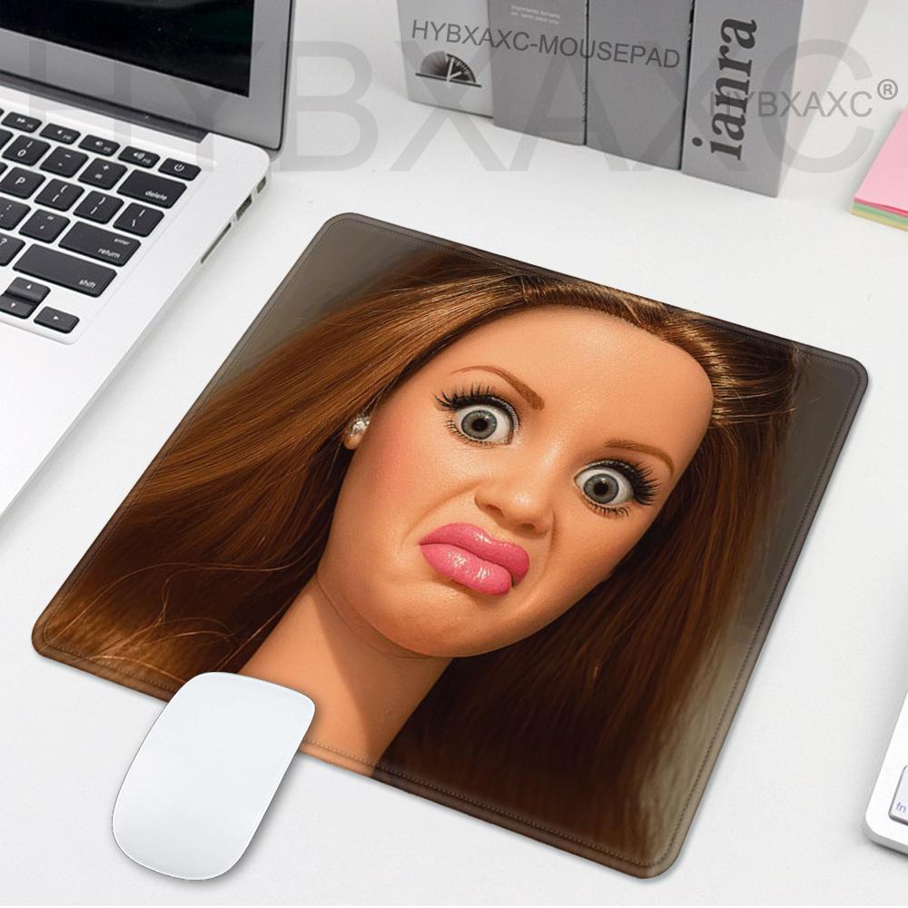 Gaming Accessories Table - Cute Funny Doll Face Mouse Pad