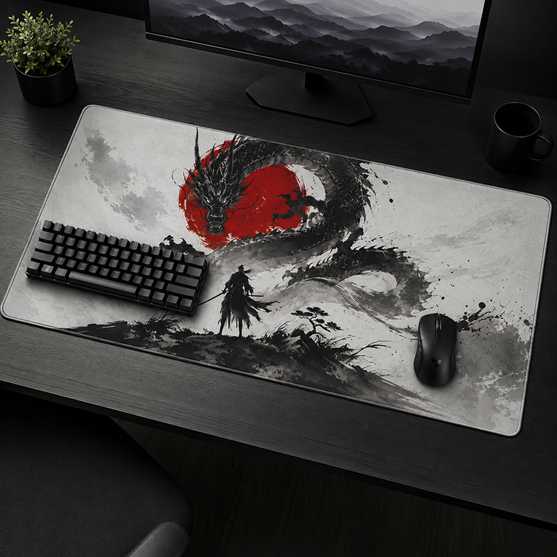 Gaming Accessories On Sale - Mouse Pad Gaming Ink Dragon printon