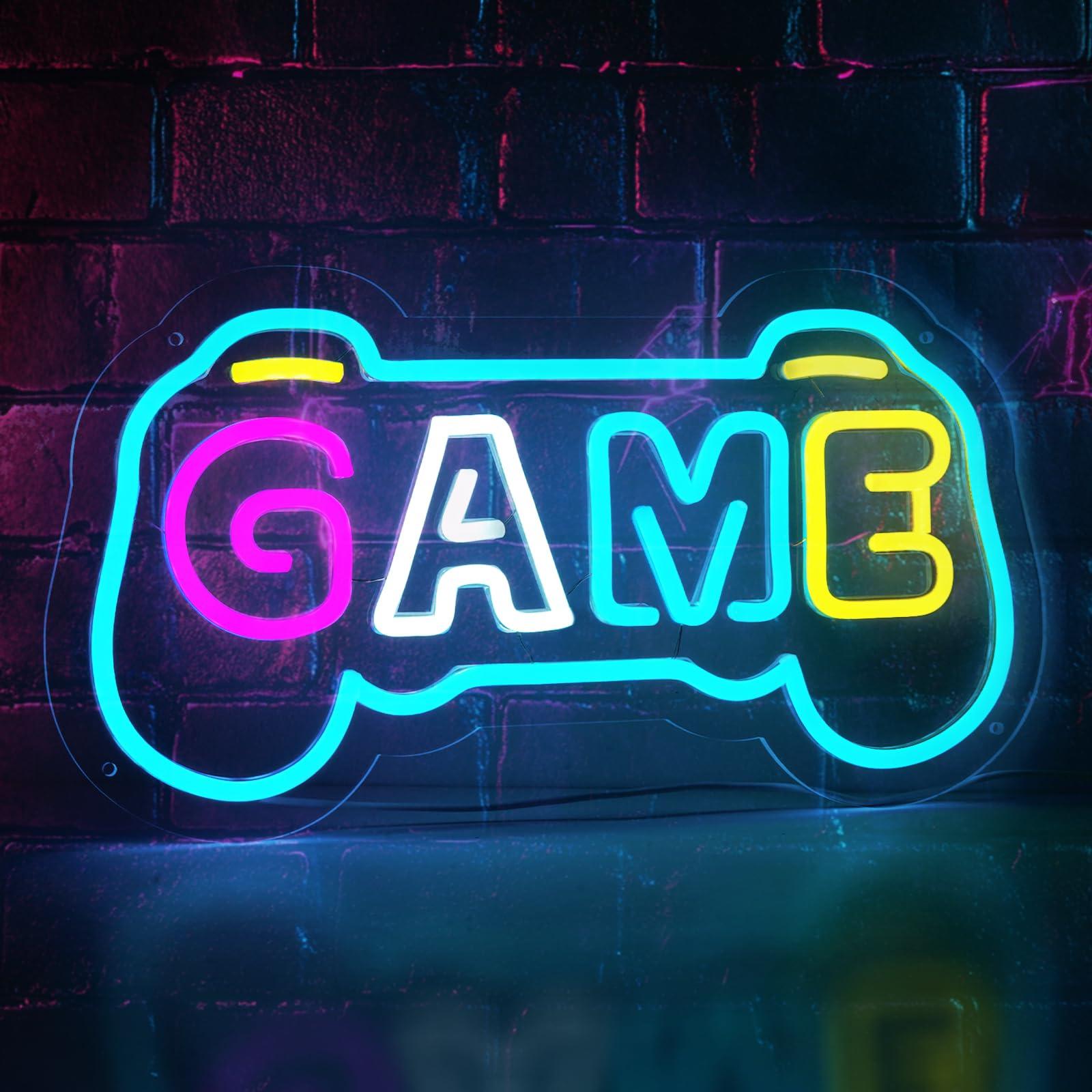 Gaming Accessories Boys - Game Neon Sign for Gamer Room