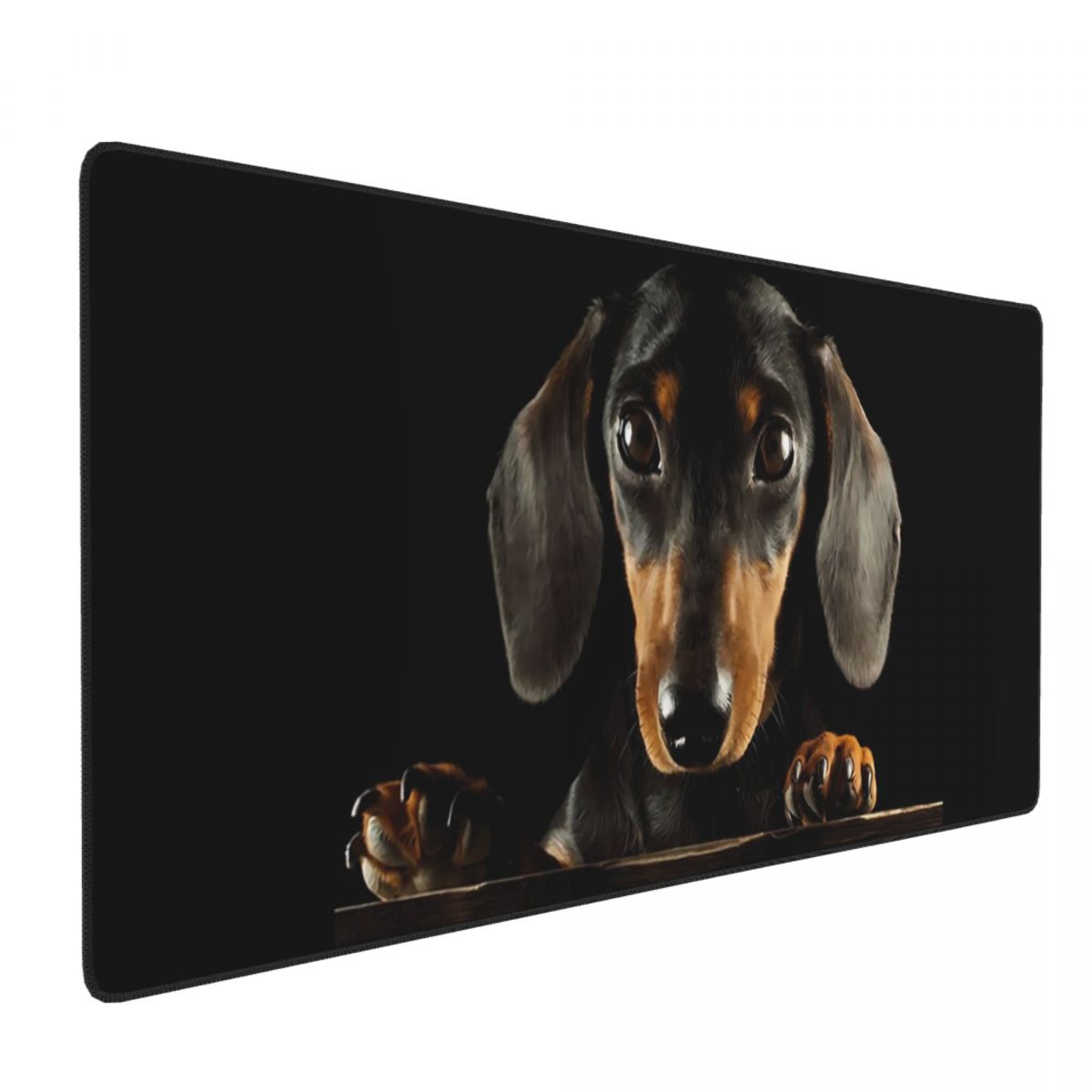 Gaming Accessories Photo - Large Mouse Pad Black Dachshund Dog