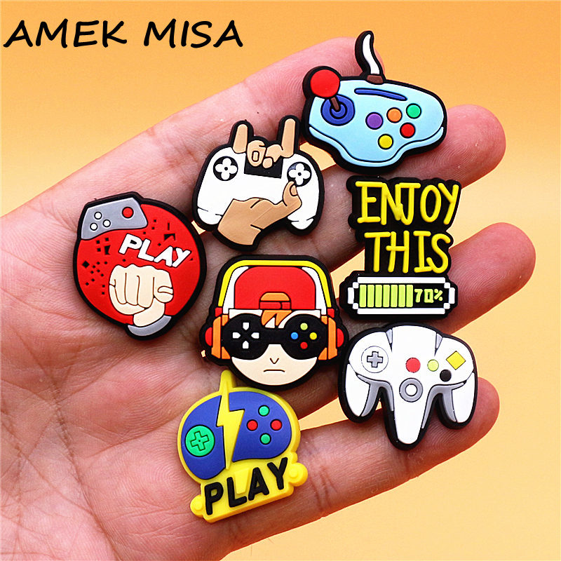 Gaming Accessories Kids - 1pcs Gaming Enthusiasts PVC Shoe Charms
