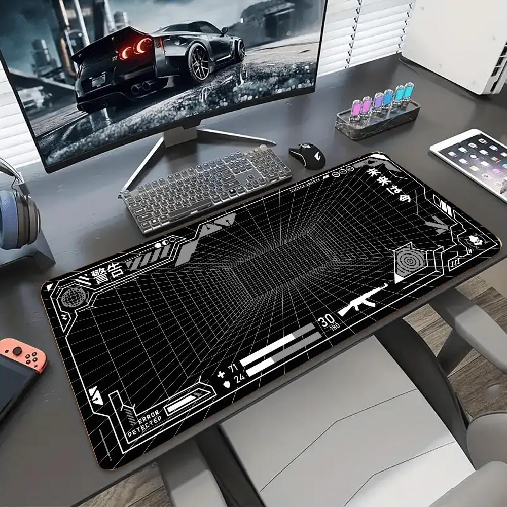 Gaming Accessories For Your Desk - Perspective Grid Desk Mat Gaming Mat