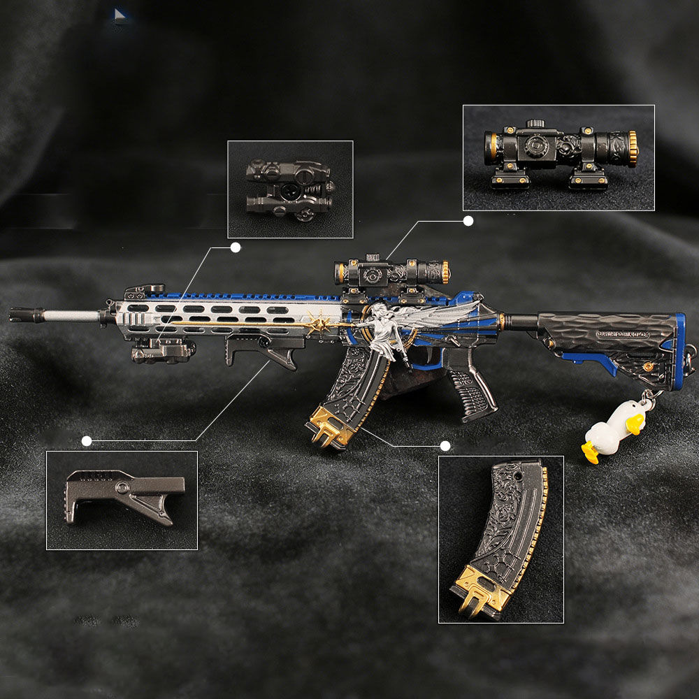 Gaming Accessories Kids - 22cm Detachable Toy Gun Keychain Metal
