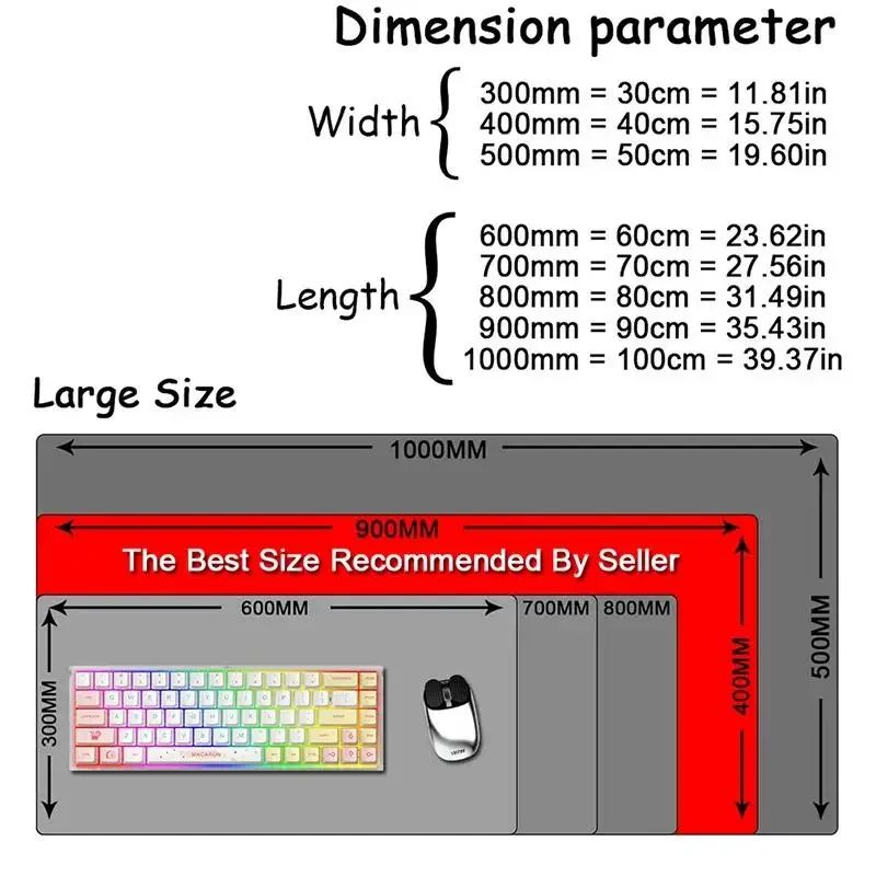 Blue Mouse Pad Large Playmat C - огляд і ціна Gaming Accessories For Your Desk
