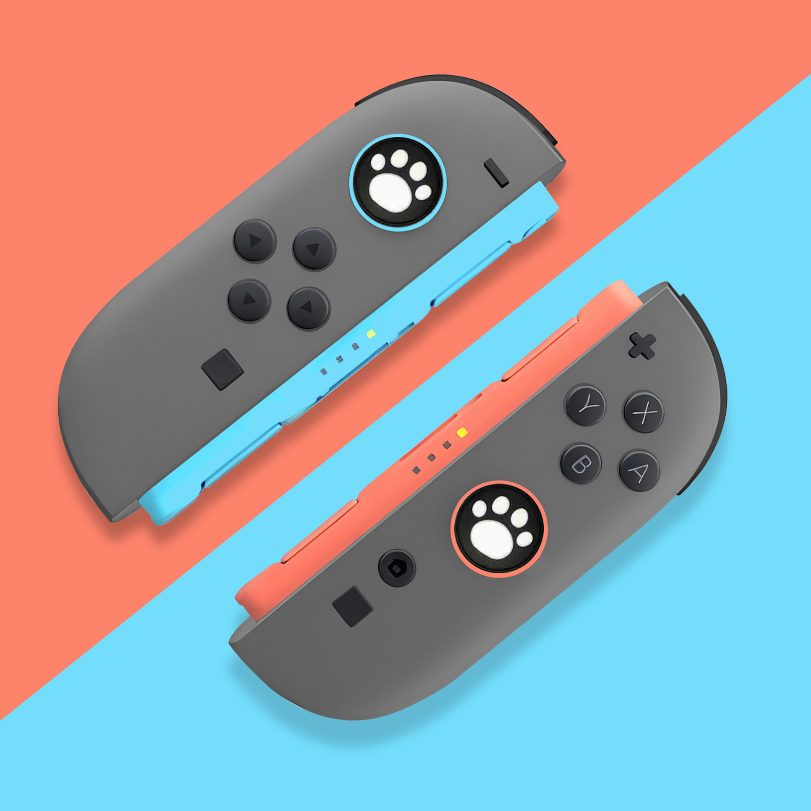 2pcs Cute Cat Silicone Grip Co - огляд і ціна Gaming Accessories Nintendo Switch