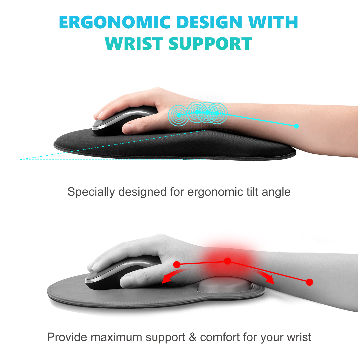 Ergonomic Mouse Pad with Wrist - огляд і ціна Gaming Accessories On Sale