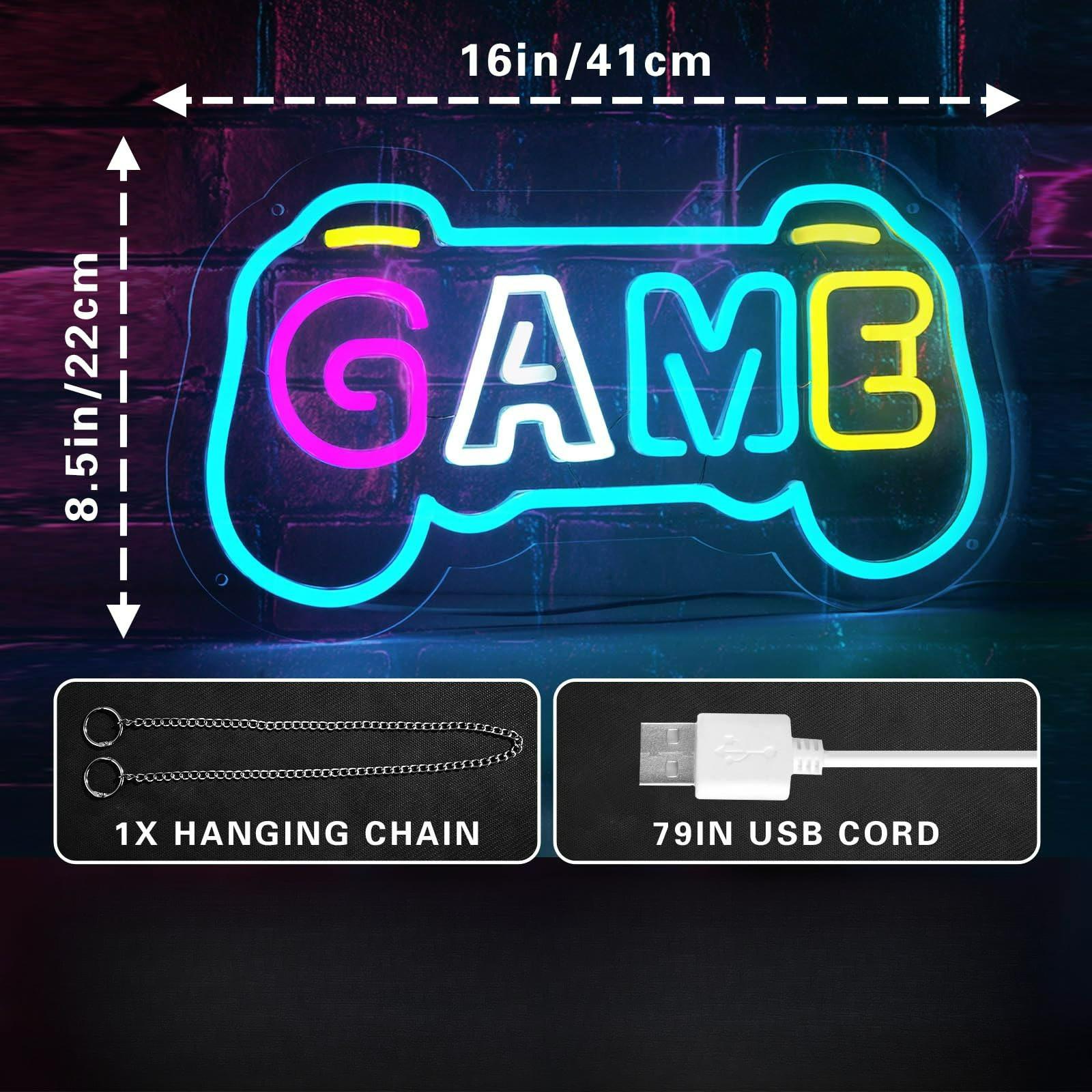 Game Neon Sign for Gamer Room  - огляд і ціна Gaming Accessories Boys