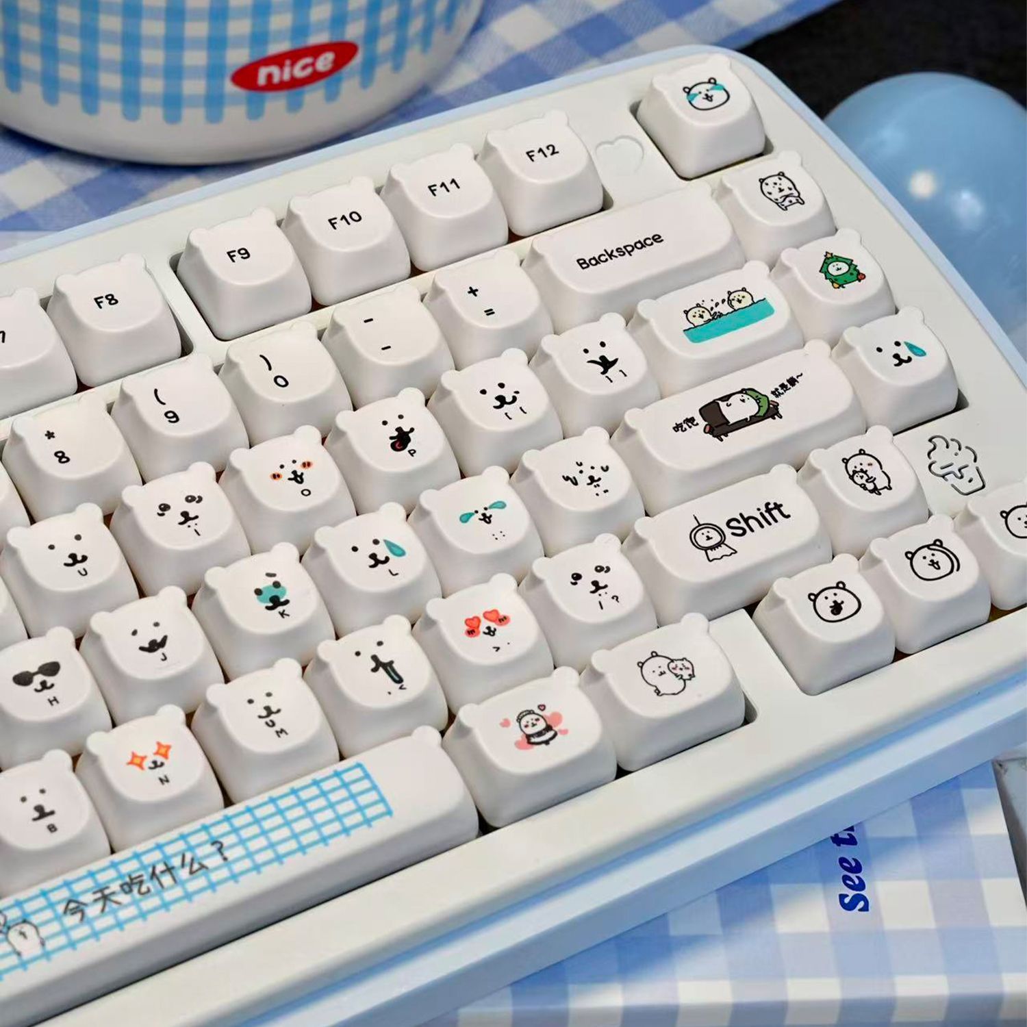 Kawaii Cartoon Joke Bear PBT K - огляд і ціна Gaming Accessories Japan