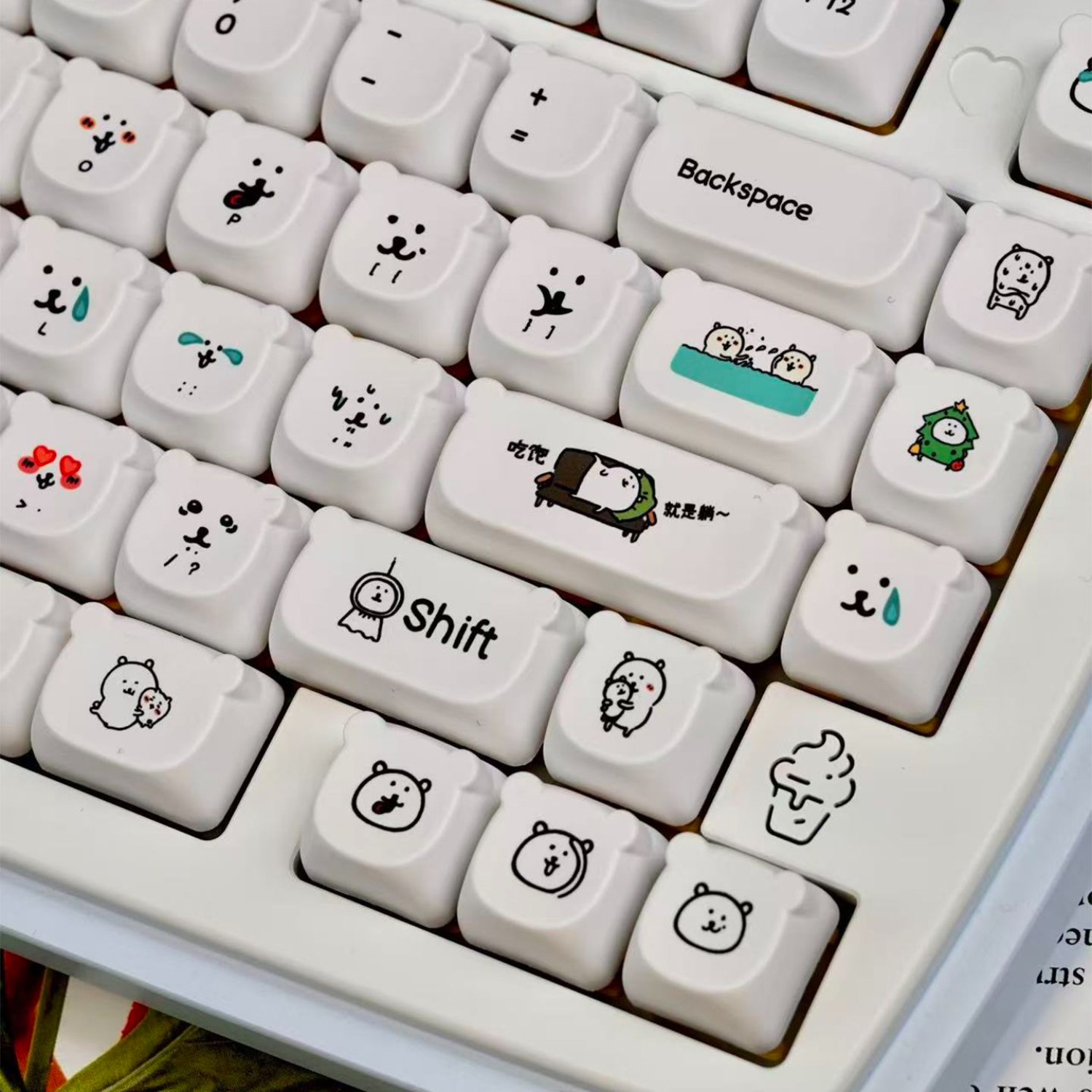Kawaii Cartoon Joke Bear PBT K - огляд і ціна Gaming Accessories Japan