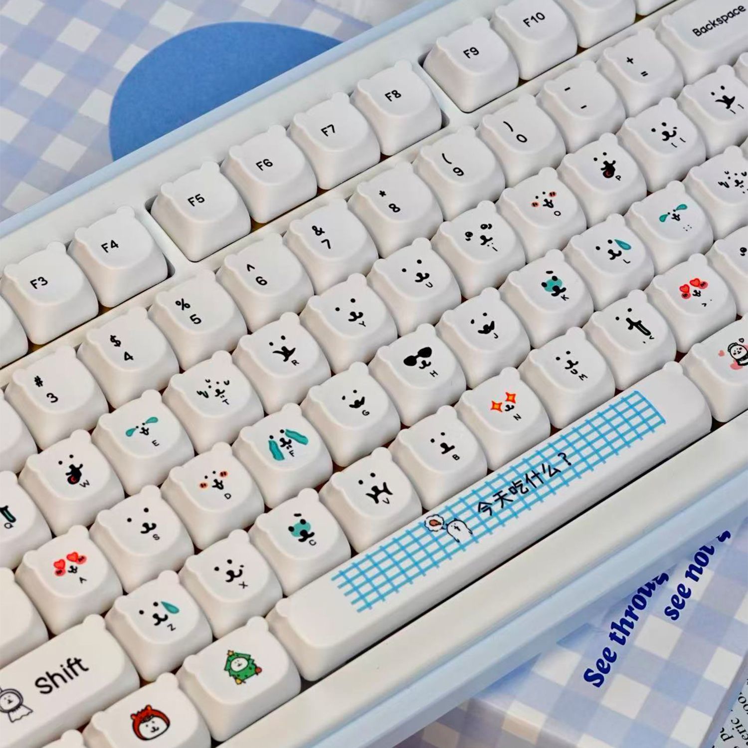 Kawaii Cartoon Joke Bear PBT K - огляд і ціна Gaming Accessories Japan