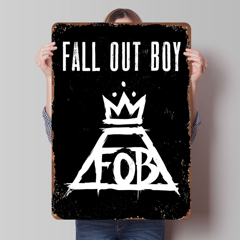 Fall Out Boy Tin Plaque Poster - огляд і ціна Gaming Accessories Boys