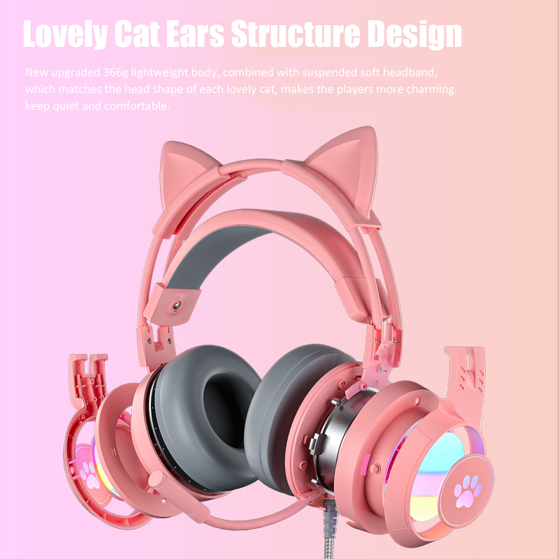 Cute Cat Ear Gaming Headphones - огляд і ціна Gaming Accessories Kids